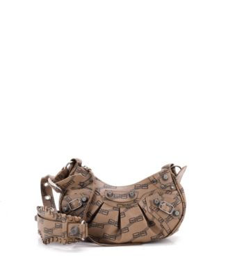 XS Le Cagole Giant Studs Shoulder Bag BB Monogram Coated Canvas