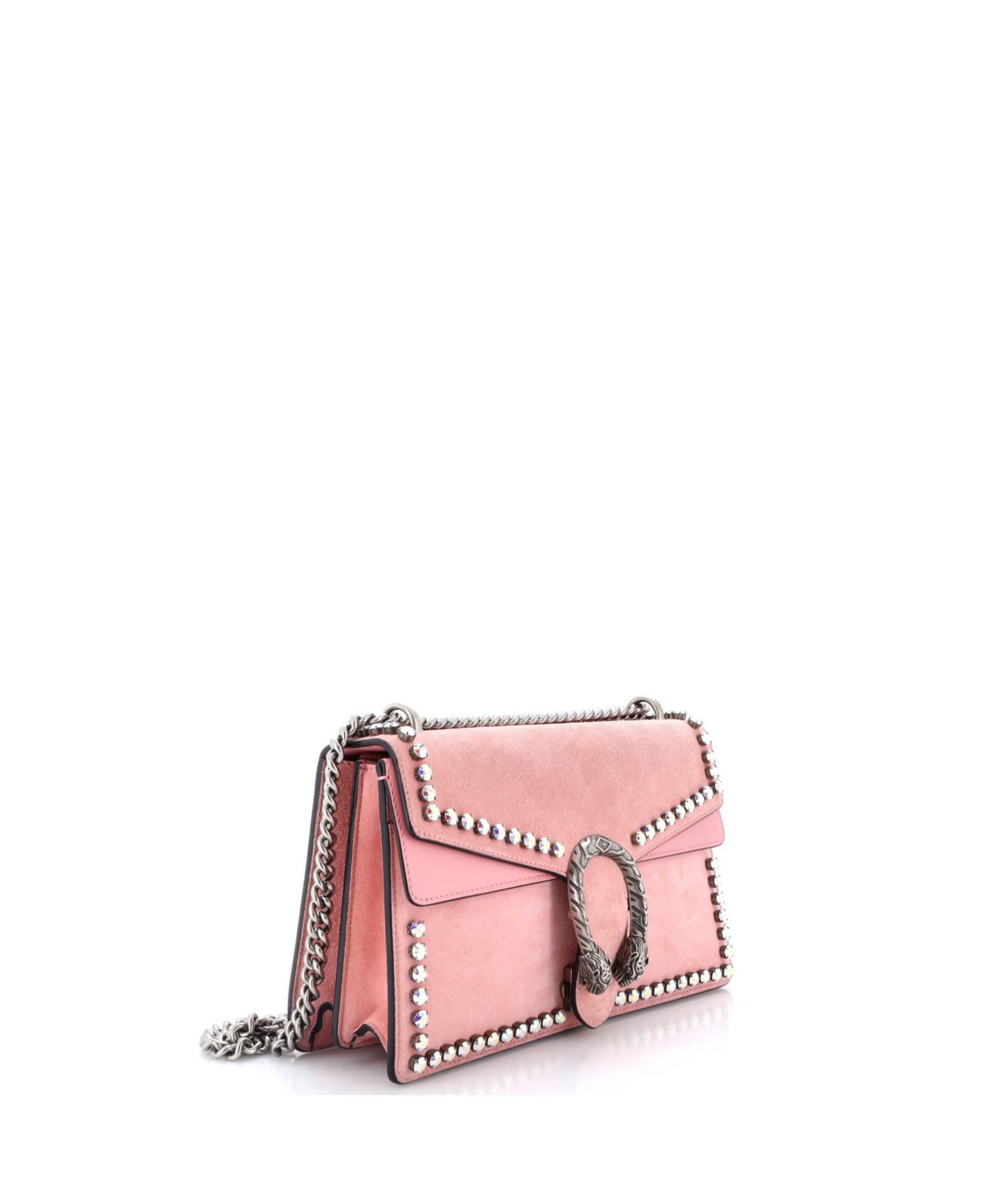 Small Dionysus Bag Crystal Embellished Suede