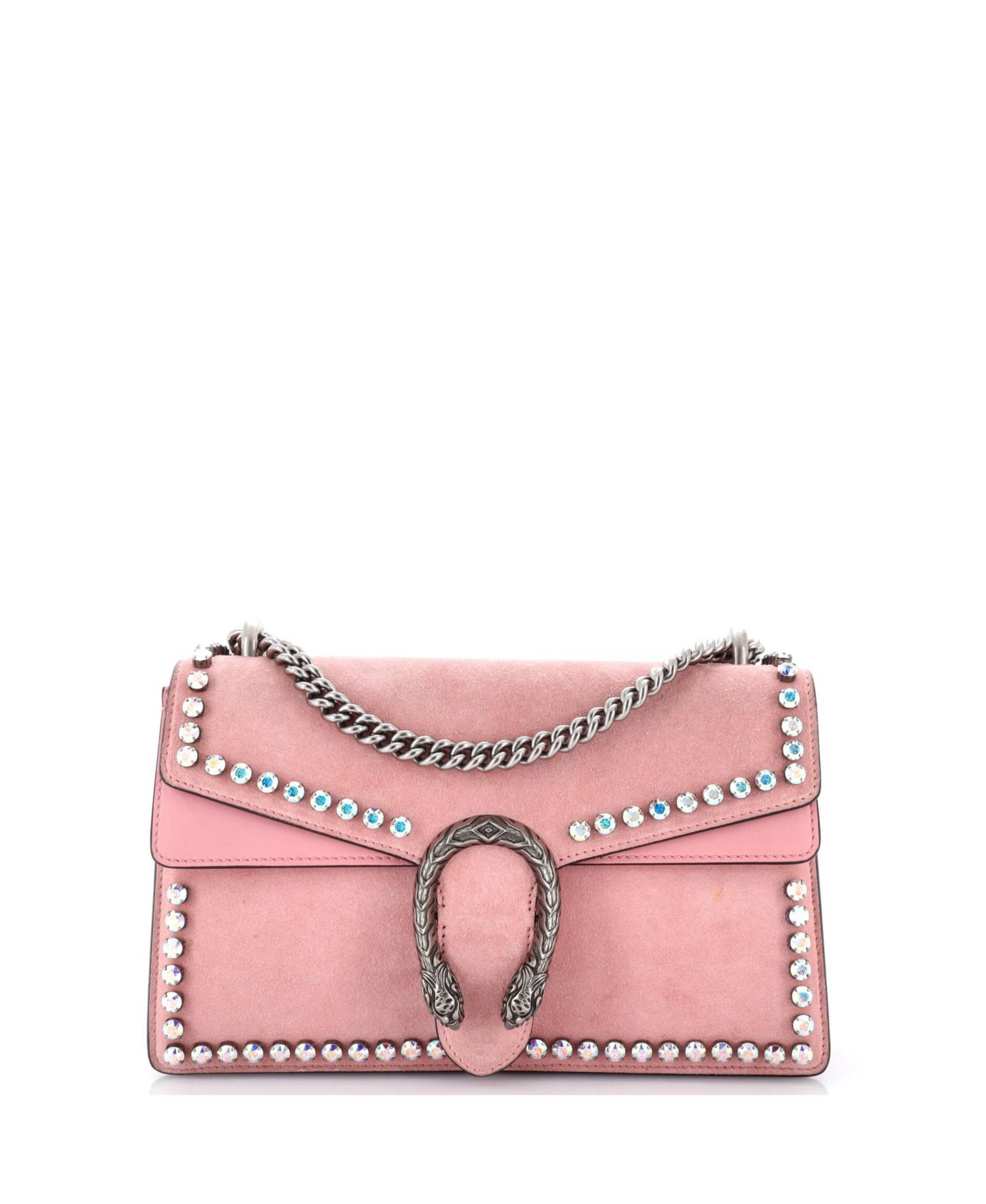 Small Dionysus Bag Crystal Embellished Suede