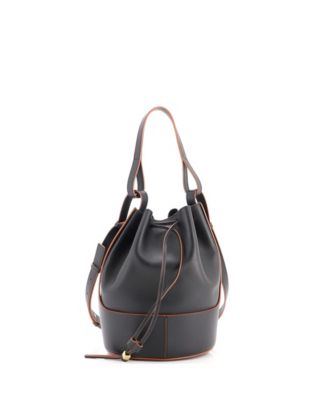 Small Balloon Bucket Bag Leather