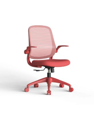 Mid-Back Ergonomic Mesh Office Chair with Flip-Up Armrests