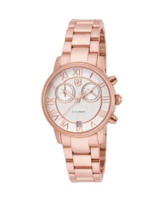 S.Coifman SC0333 Women's Heritage Chronograph Dial Stainless Steel Bracelet Watch