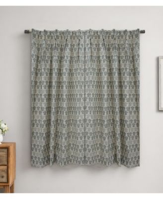 Surajmuki Artisan Floral Block Print Linen Curtains