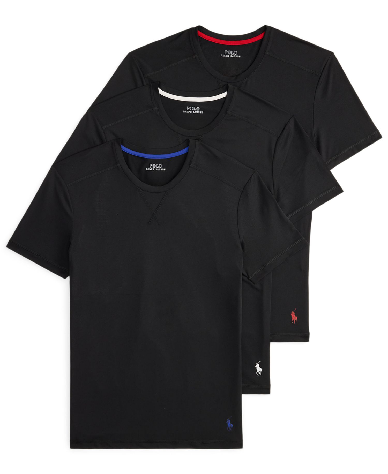 Men's Performance Sport Crewneck Undershirt, 3-Pack