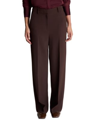 Women's Barrel Leg High-Waist Wide-Leg Pants