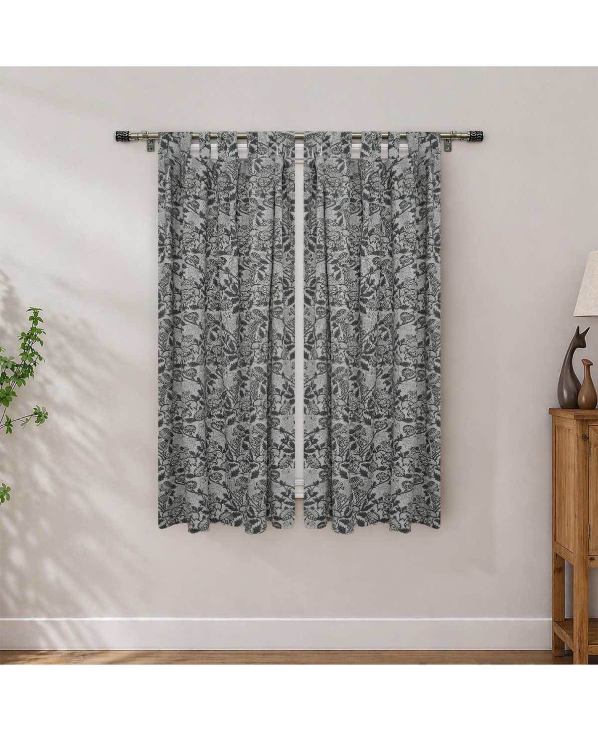 Fabdivine Handcrafted Akashganga Block Print Linen Curtains