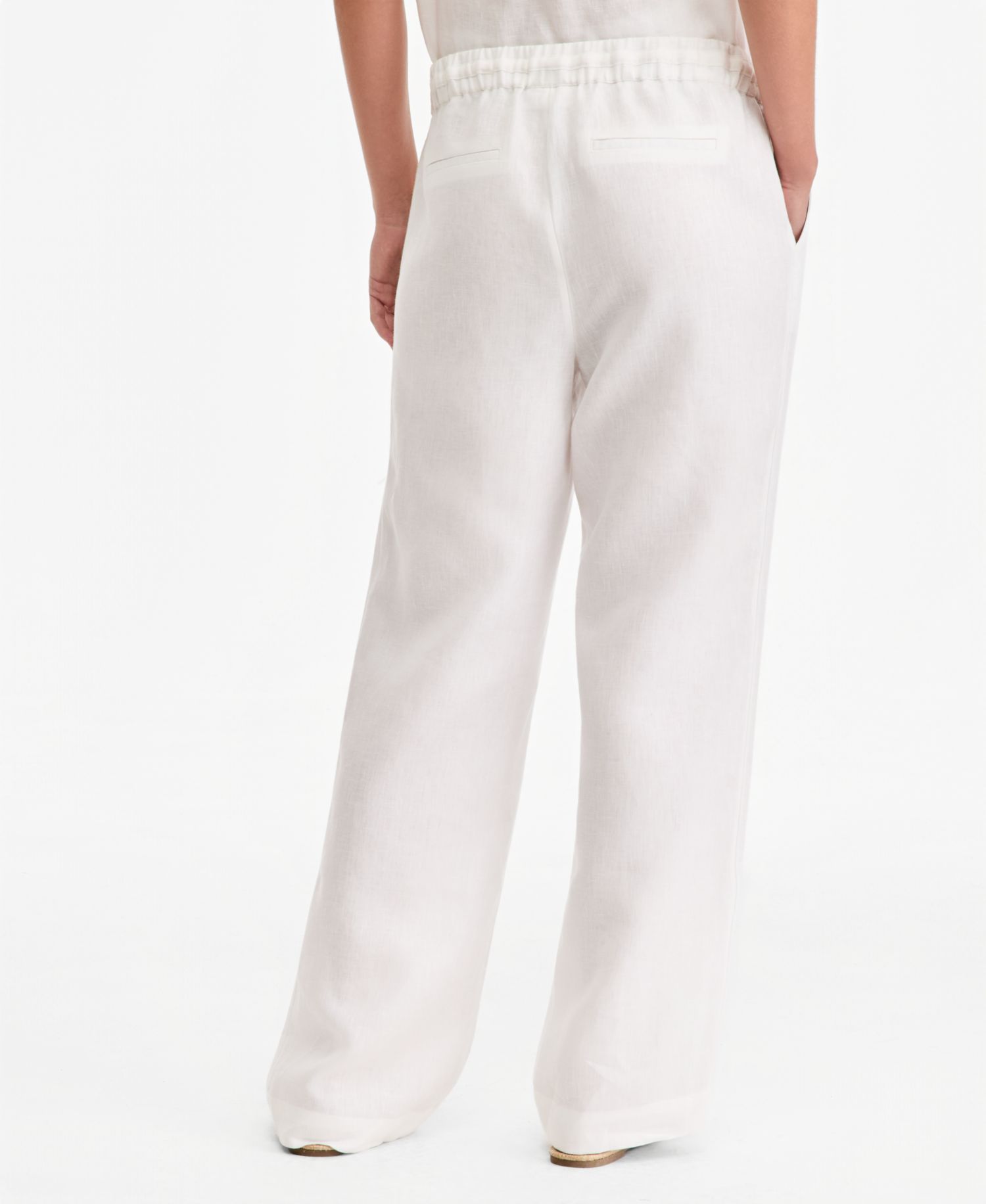 Women's 100% Linen Drawstring Pants