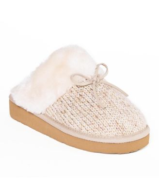 Women's Flurry Scuff Sparkle Knit Slippers