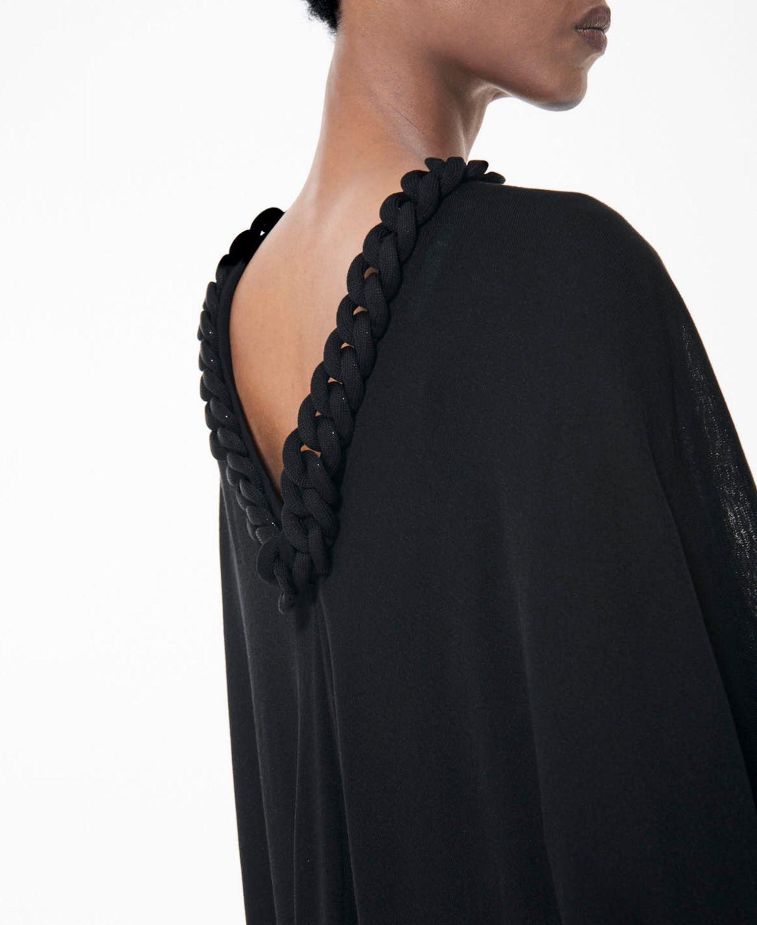 Women's Stretch-Knit Covered Chain Detail Kaftan