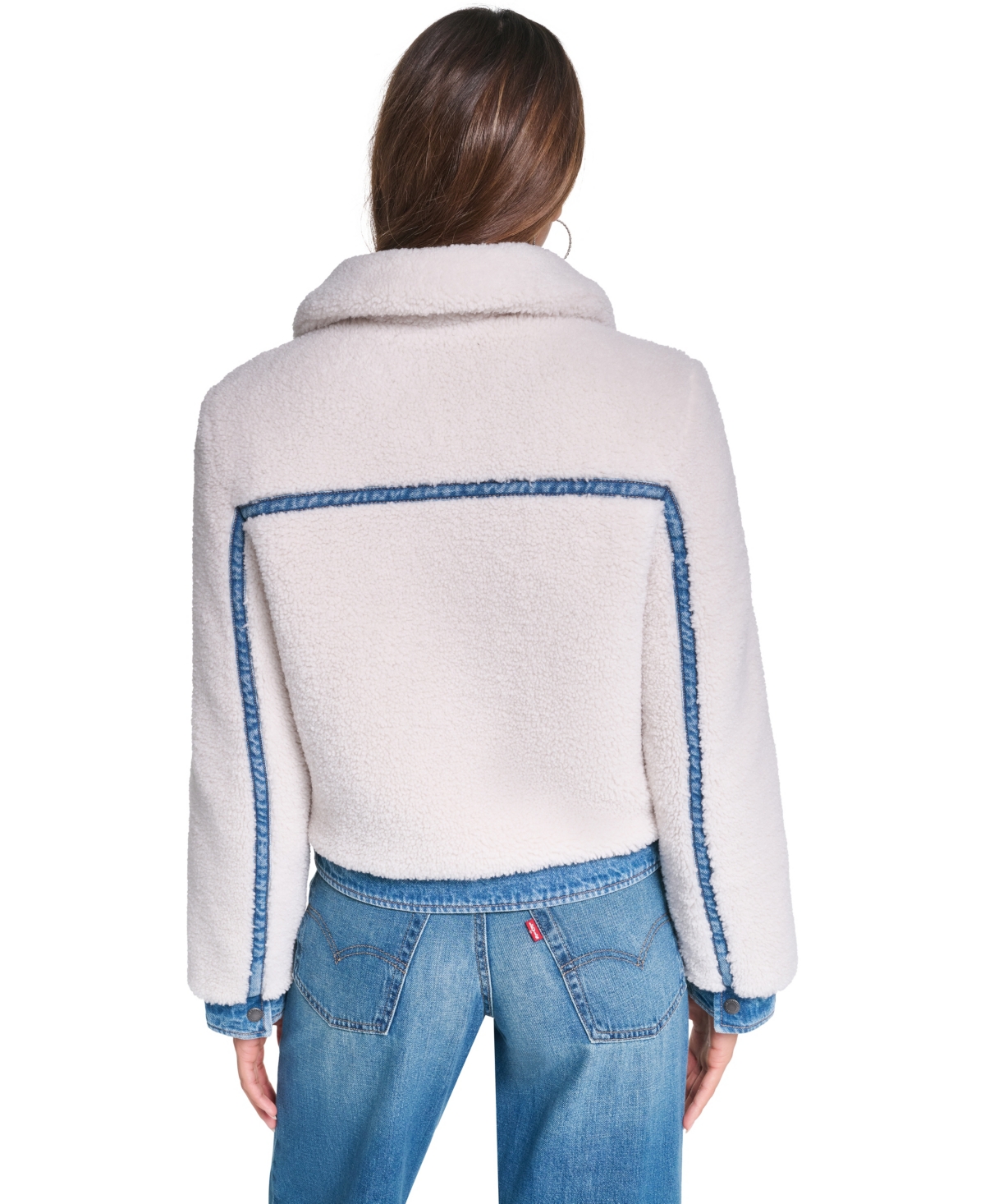 Levi's Women's Denim Sherpa Quilted-Lined Jacket