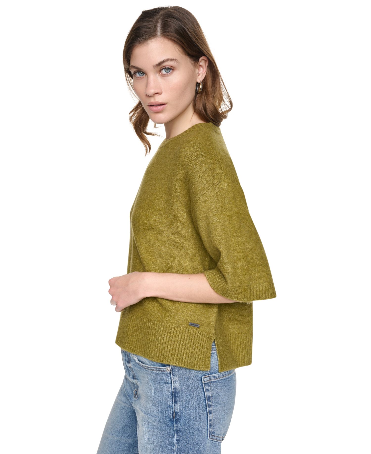 Petite Short-Sleeve Pullover Sweater