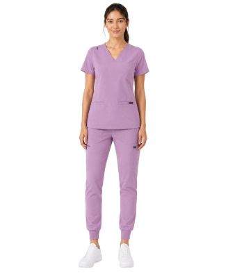 Women's Kayla V-neck Top and Multi-Pocket Jogger Set