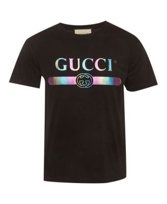 Women's Iridescent Logo Cotton T-Shirt