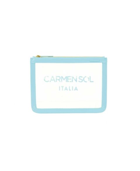 Женская сумка CARMEN SOL Firenze Clear Pochette Clear, цвет: Синий