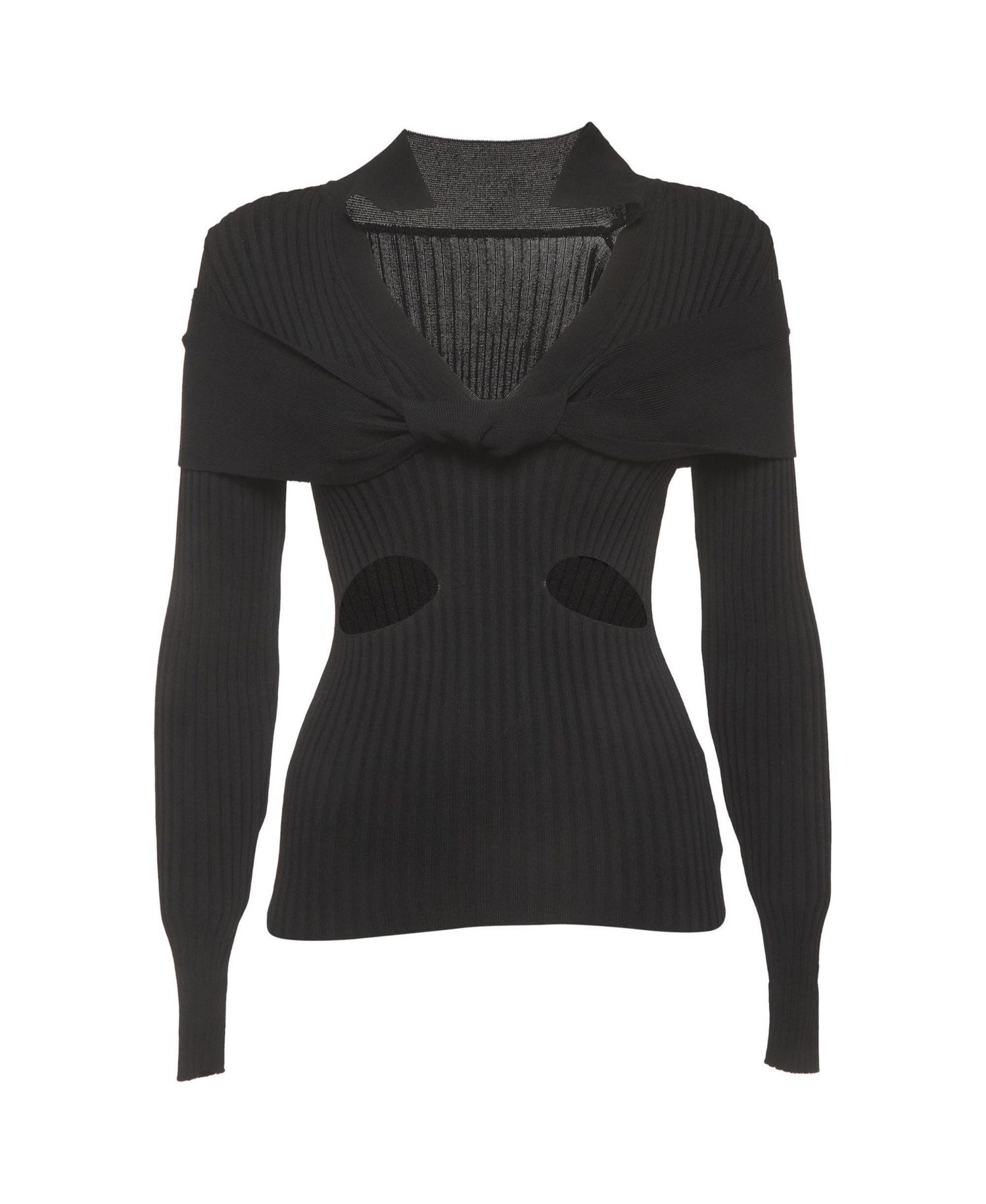 Women's La Maille Asco Ribbed Knit Cut-Out Top
