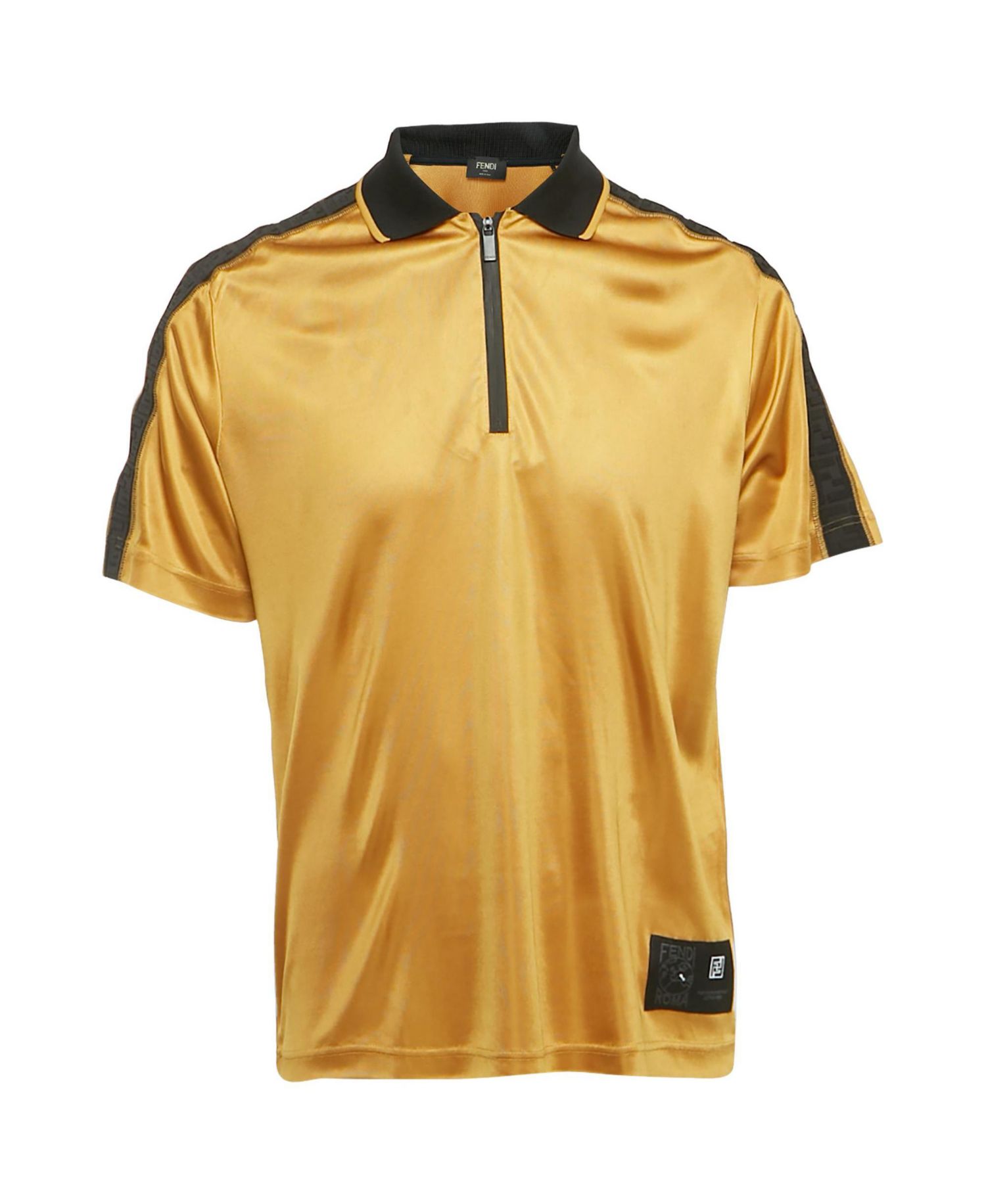 Women's FF Logo Tape Jersey Half-Zip T-Shirt