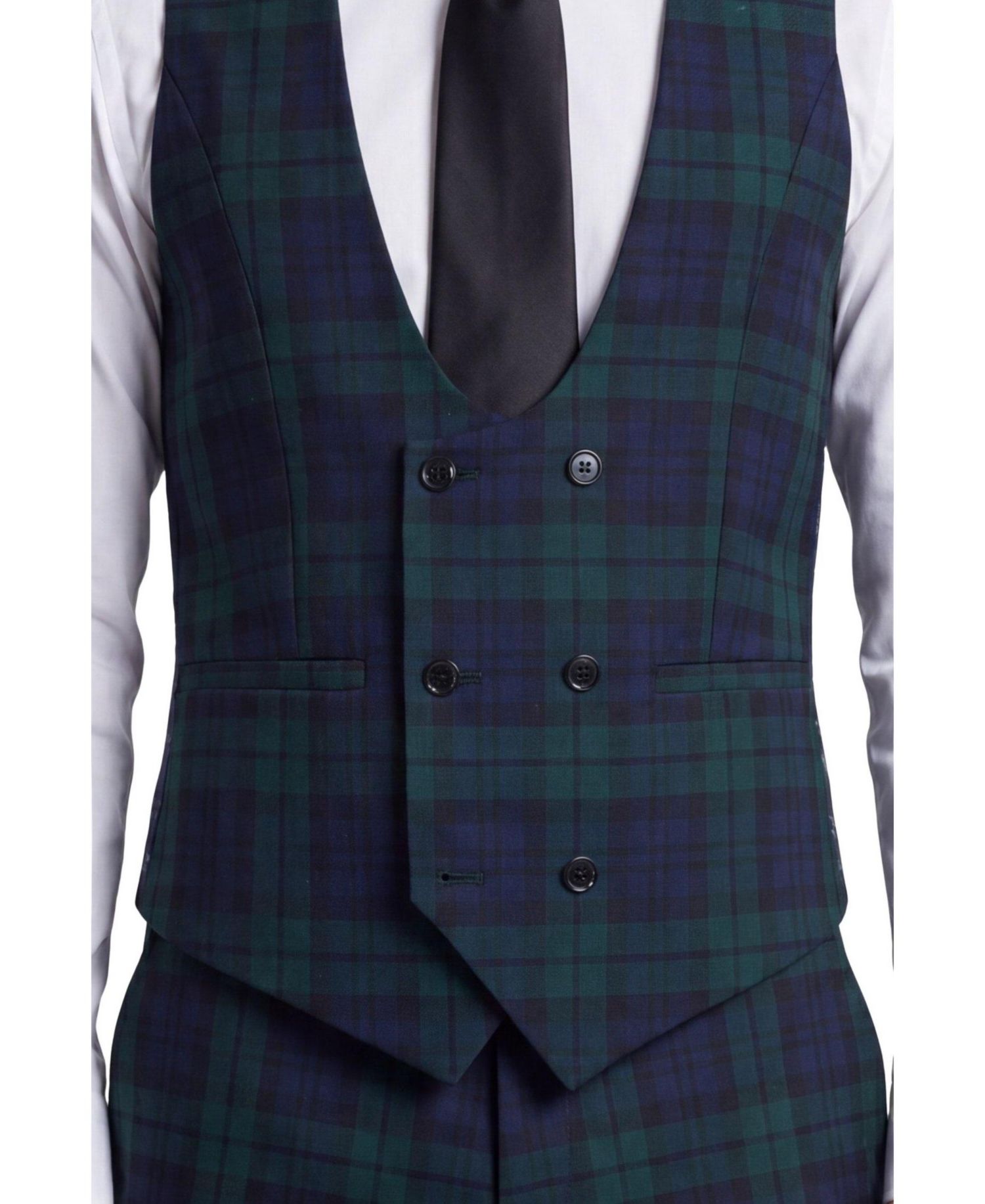 Men's Ginger Tartan Waistcoat