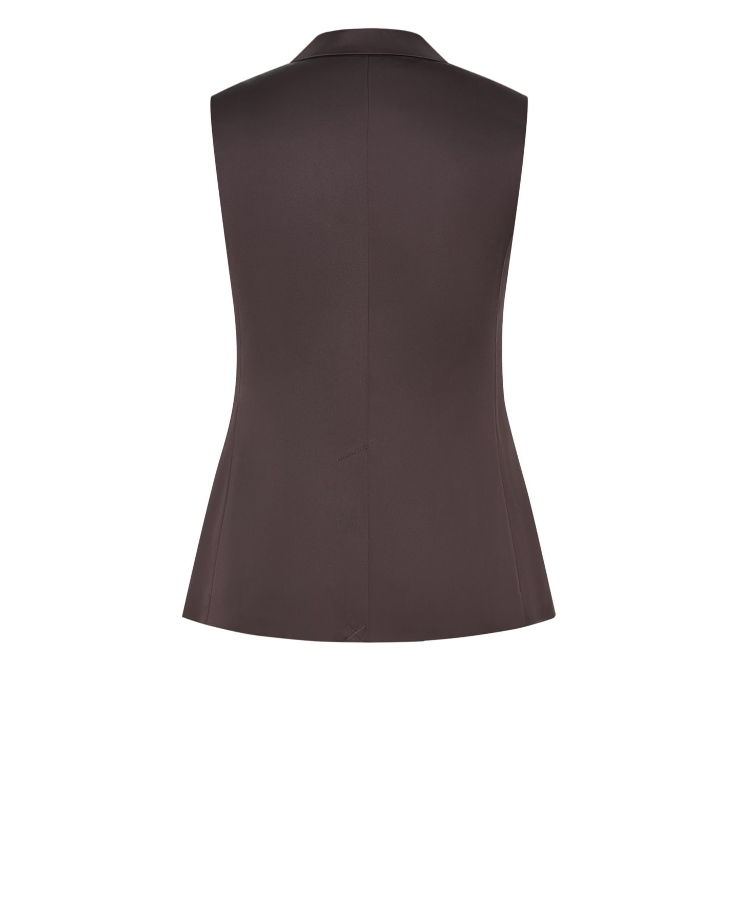 Женский жилет CITY CHIC Plus Size Rylie Satin Double-Breasted Tailored-Fit Vest, цвет: Шоколадный — фото 5