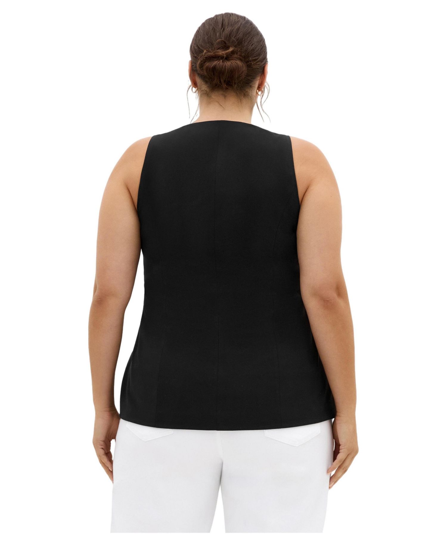 Plus Size Jaz Square-Neckline Sleeveless Vest