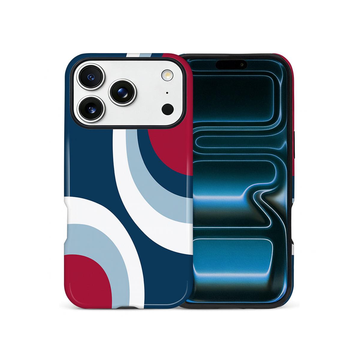 Lisen Modern Curve Dual-Layer Anti-Slip Grip Protective Phone Case Compatible with Apple iPhone 17 Pro - Open Miscellaneous 974