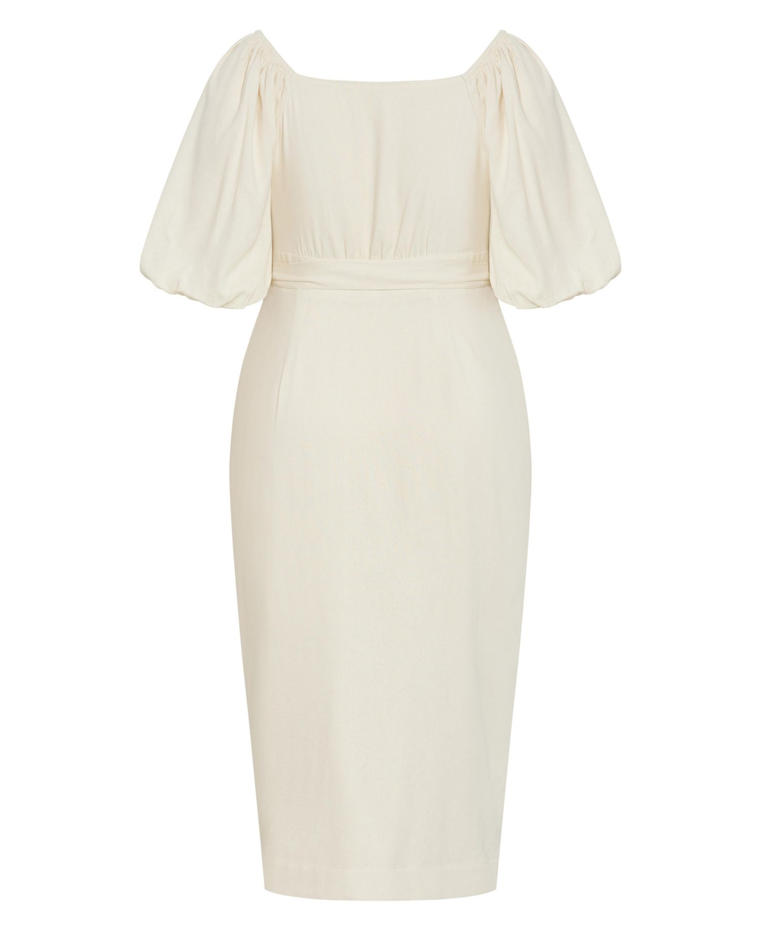 Plus Size Claudine V-Neck Wrap Midi Dress