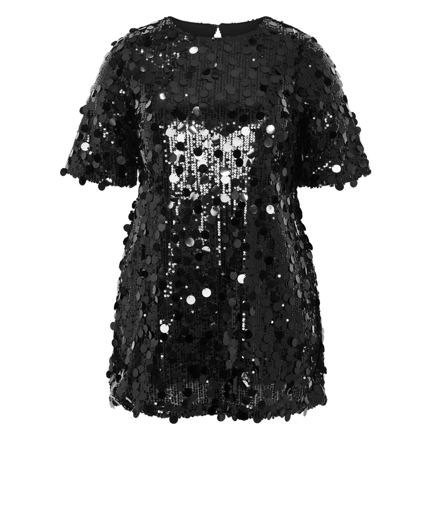 Women's Plus Size Adorn Sequin Mini Dress