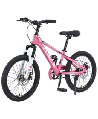 20-Inch Dual Disc Brakes Adjustable Seat and Handlebar Mountain Bike, Ages 7-10
