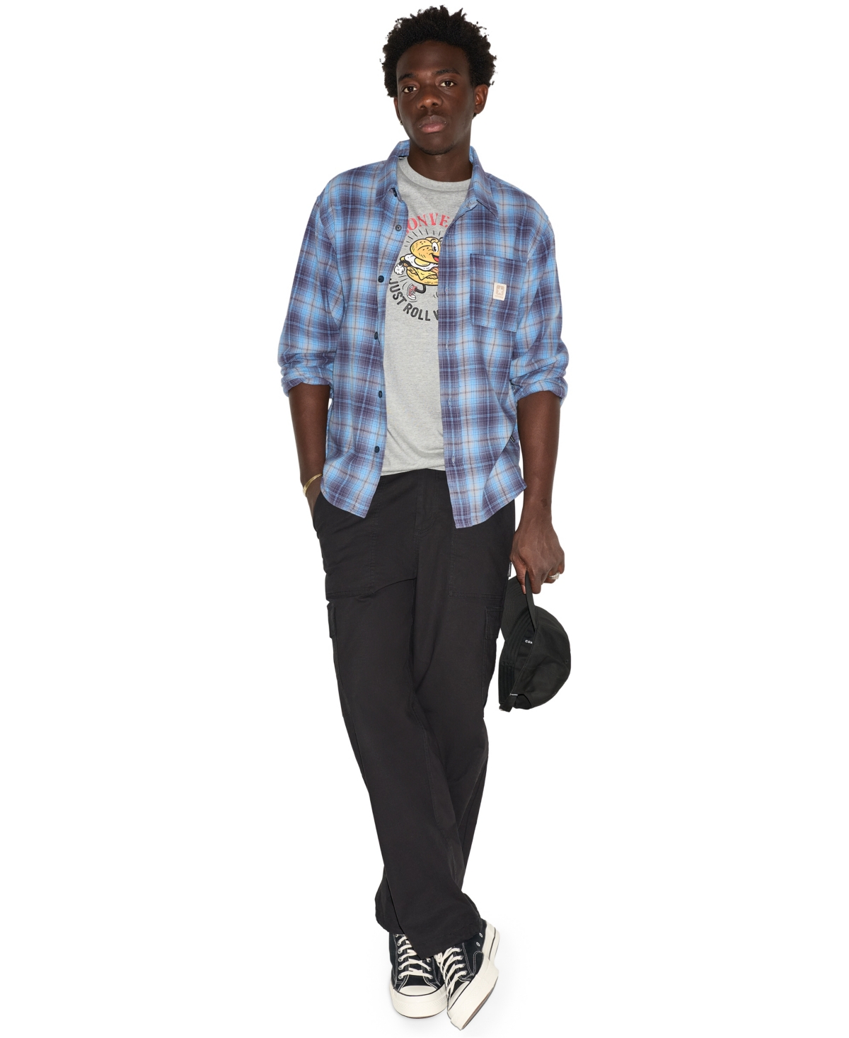 Converse Men's Plaid Work Shirt