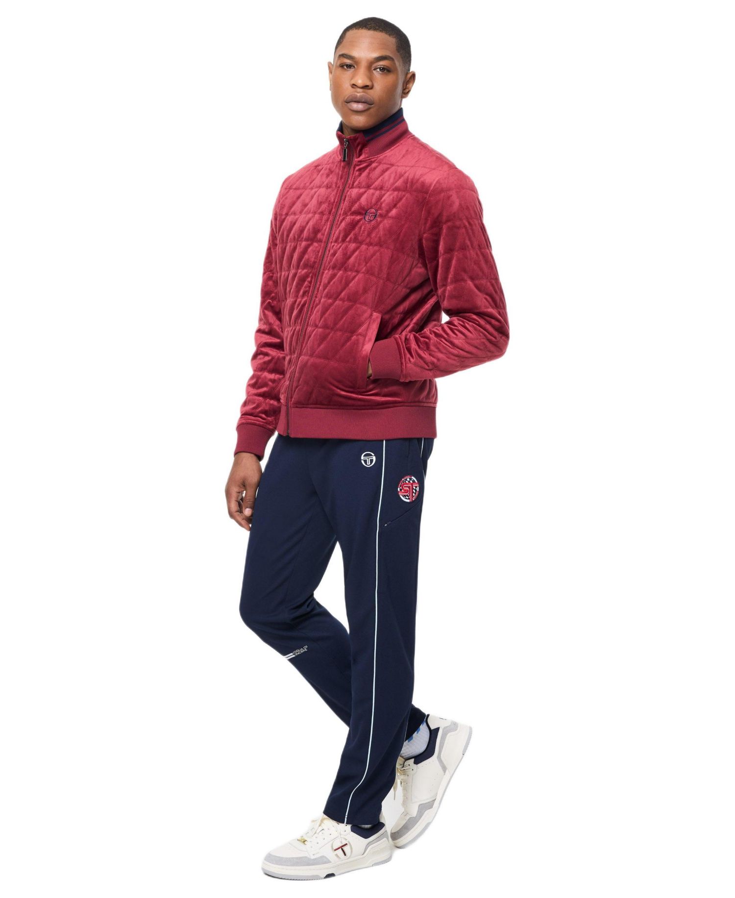Men's Redi Quilted Velour Bomber Jacket
