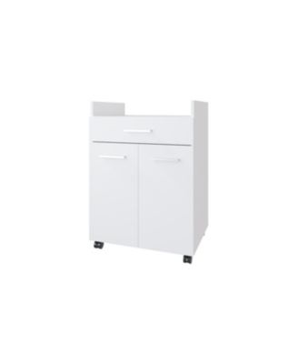 Burnside Kitchen Cart with 2 Doors and 1 Drawer
