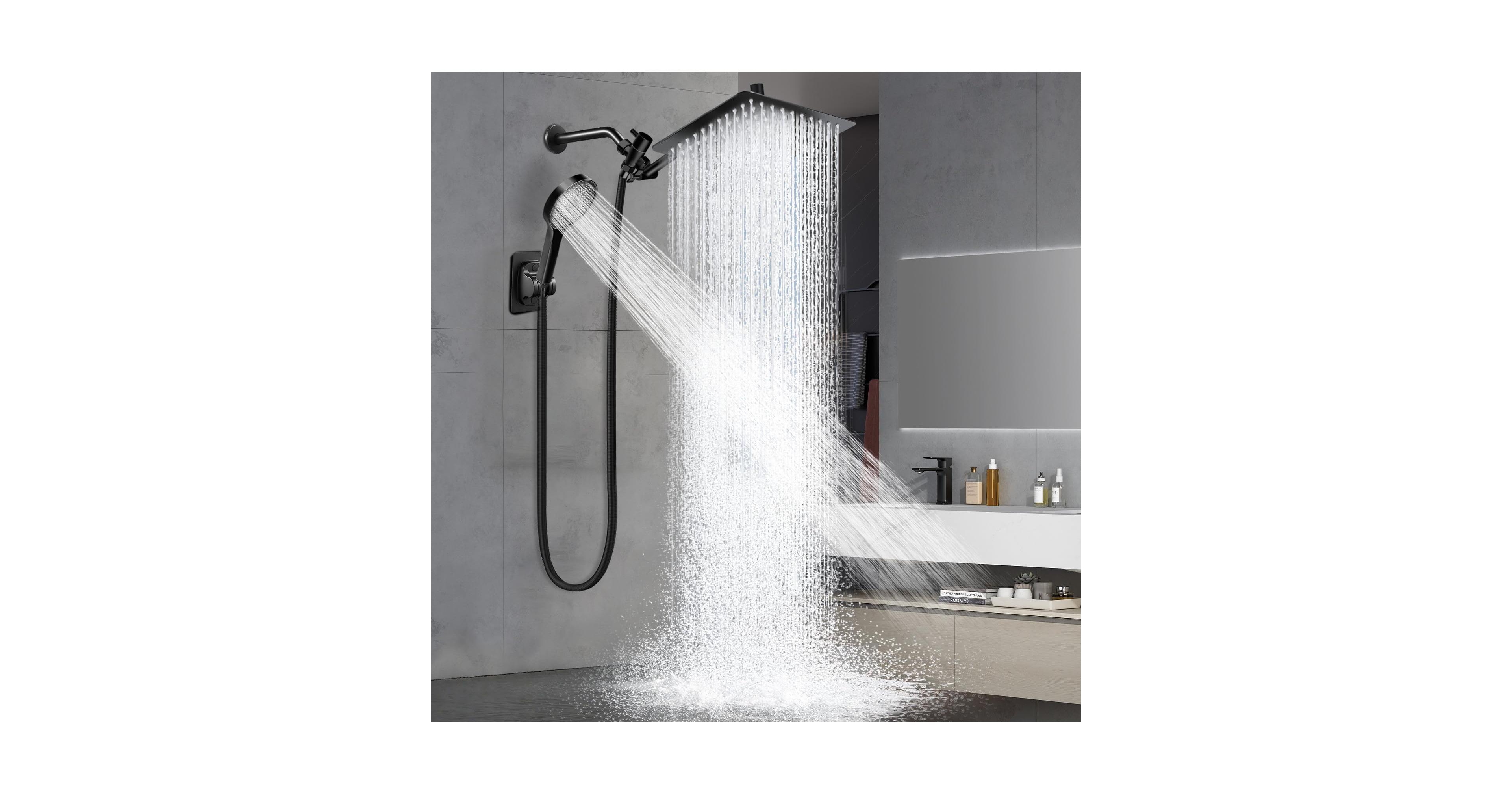 Cyqbd 12" Shower Head Rain Handheld Spray Adjustable Arm Hose
