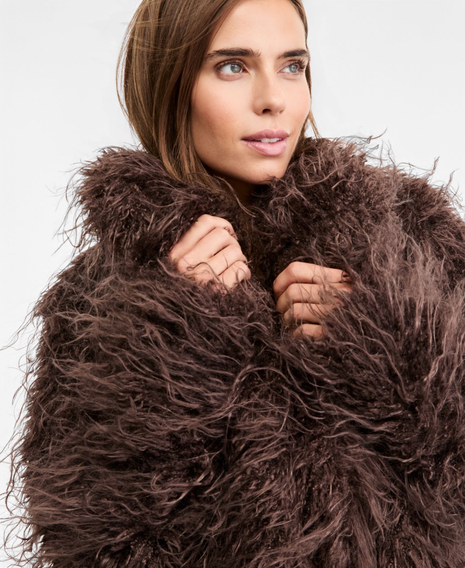 Women's Fringe Faux Fur Jacket