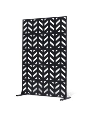 5 Panel Freestanding Privacy Screen for Patio and Outdoor Spaces