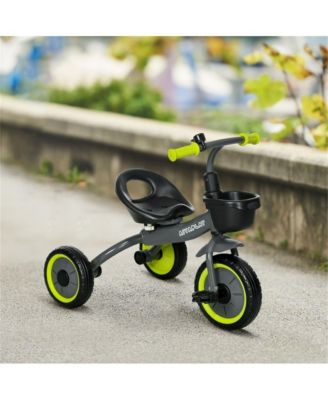 3-Wheel Tricycle with Adjustable Seat, Storage Basket, Ages 2-5