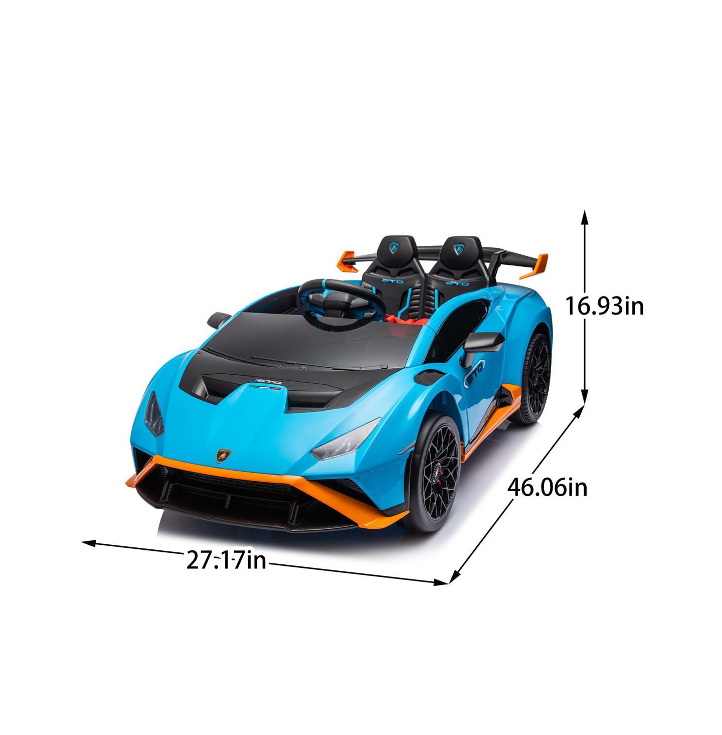 Детская игрушка YOBTOP 24V Kids Electric Ride-On Drift Car with 360-Degree Drift, LED Lights, Ages 3-6, цвет: Синий — фото 3