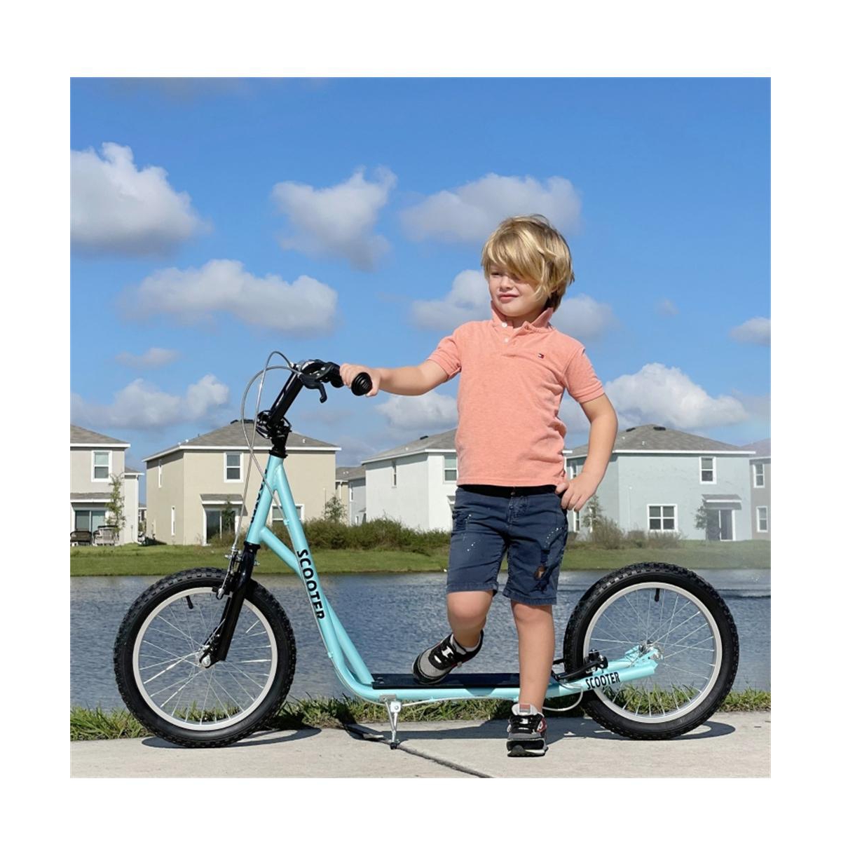 Sevorley Kids Kick Scooter with Adjustable Handlebar, All-Terrain Tires & Non-Slip Deck, Ages 3+