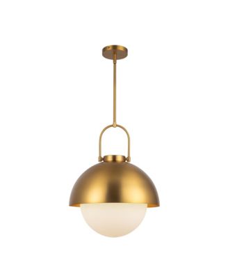 Harper 16-in Glass 1 Light Socket Pendant