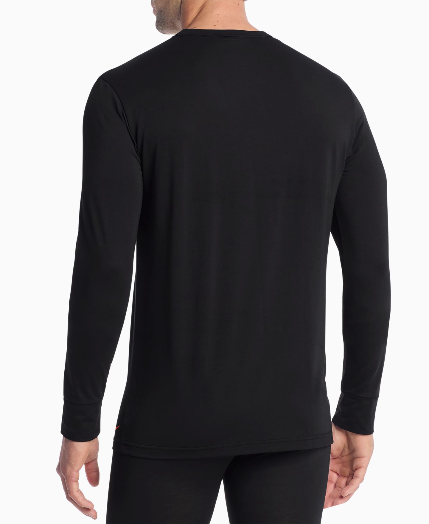 Мужские футболки Nike Long-Sleeve Crewneck T-Shirt, 2-Pack, цвет: Чёрный / Холодный серый — фото 4