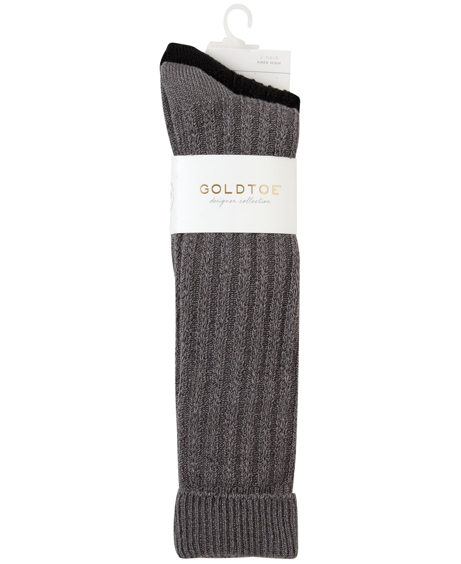 Women's Over-the-Knee Tuckstitch Reinforced Toe Socks, 2-Pack
