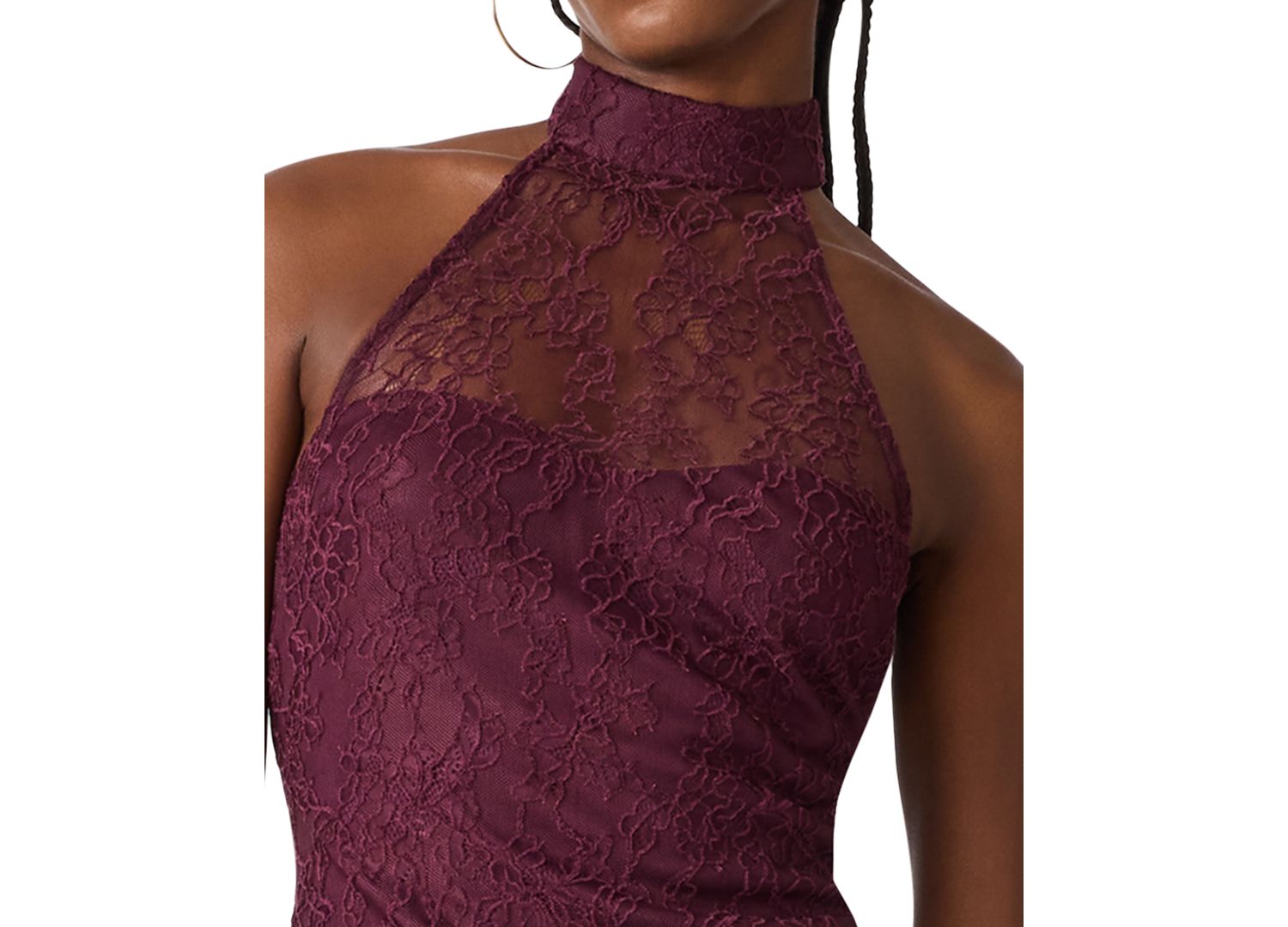 Izzi Halter Sleeveless Lace Dress
