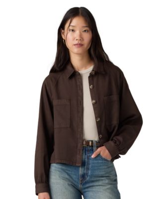 Women's Long-Sleeve Utility Crop Top