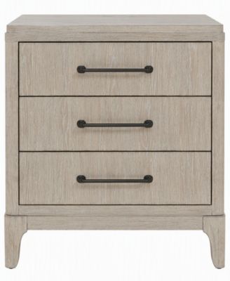 Sadie Three Drawer Wood Nightstand