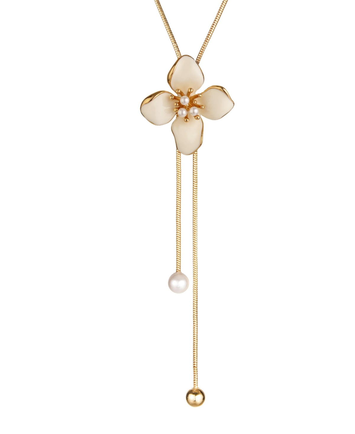 Retro Chic Iris Blossom Adjustable Necklace