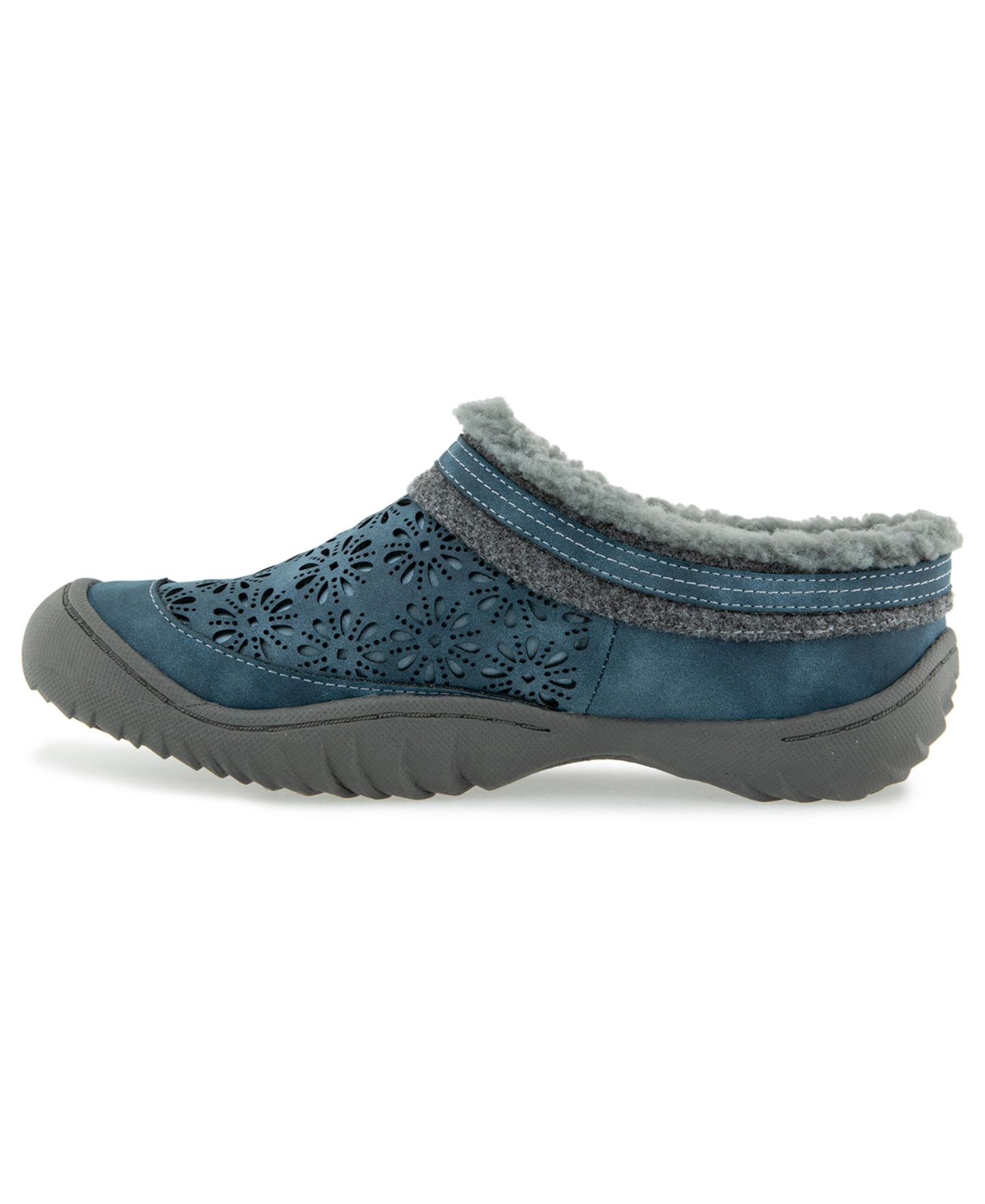 Женские сабо JBU Ginger Encore Casual Slip-On Mules, цвет: Джинсовый — фото 7