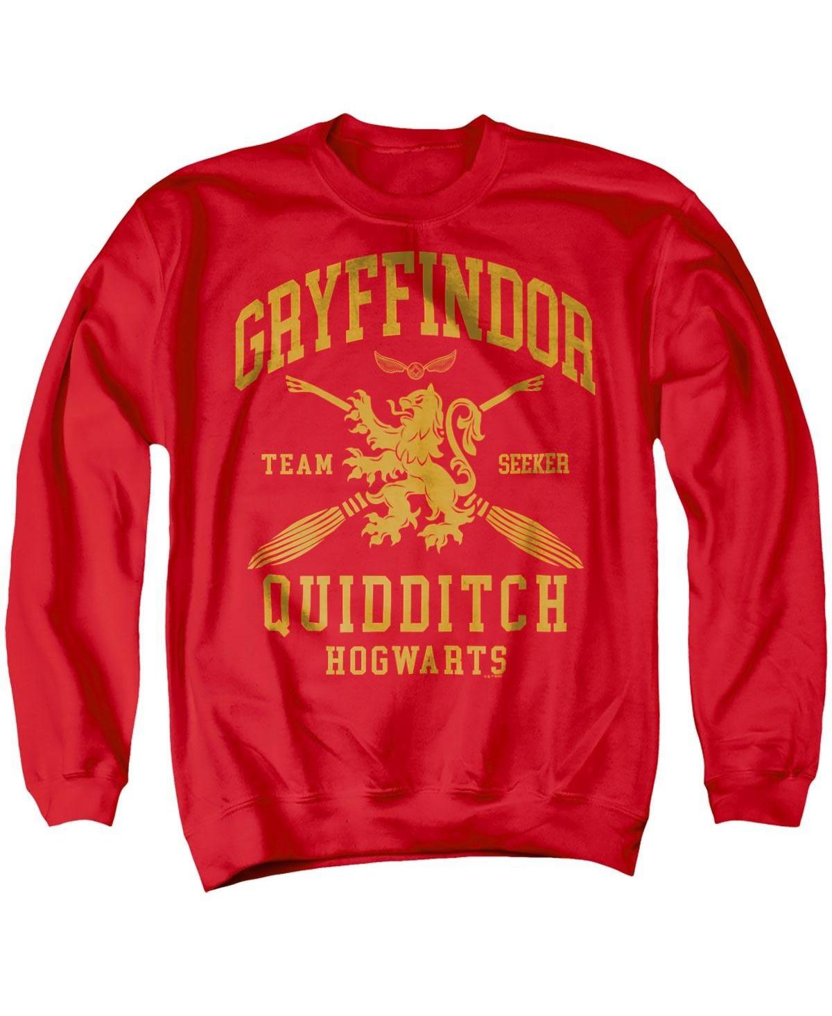 Harry Potter Men's Gryffindor Quidditch Arch Crewneck Sweatshirt