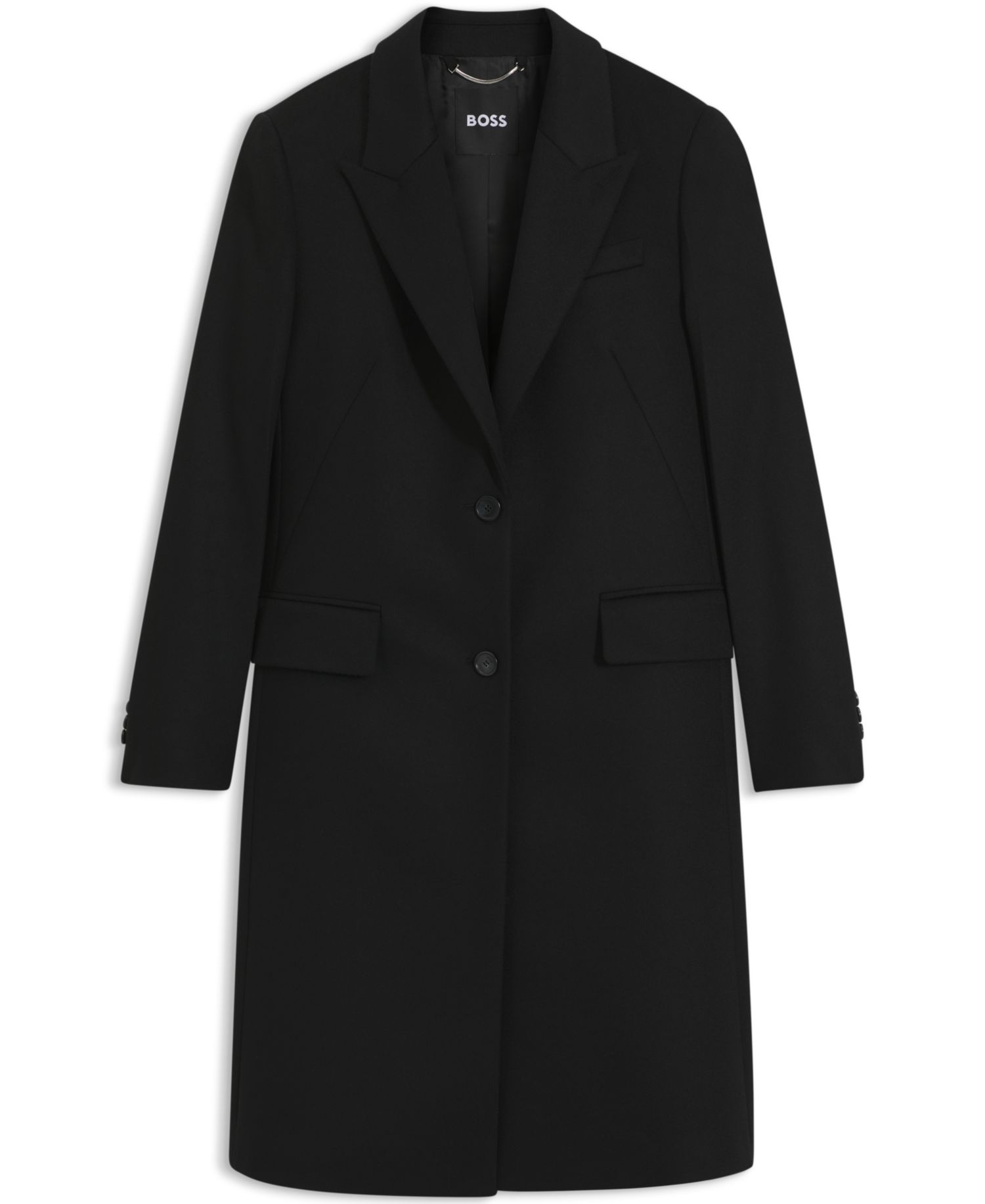 BOSS by Women's Classin1 Peaked-Lapel Single-Breasted Formal Coat
