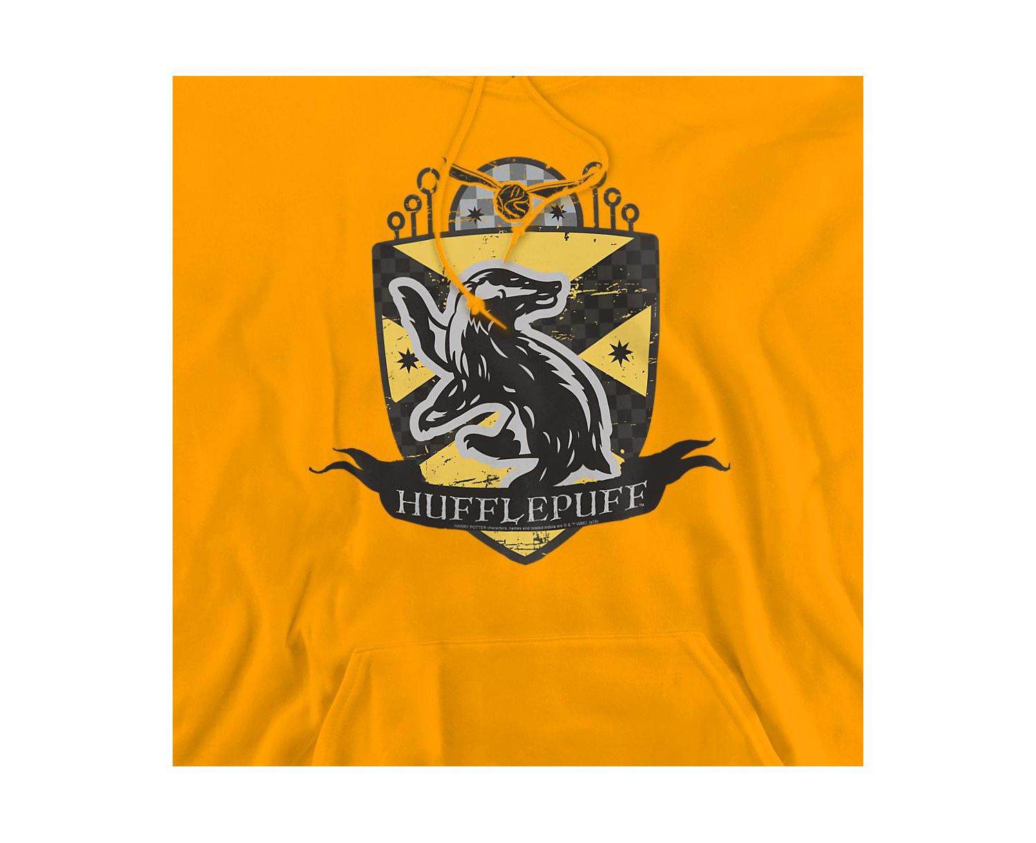 Men's Hufflepuff Quidditch Crest Pull-Over Hoodie