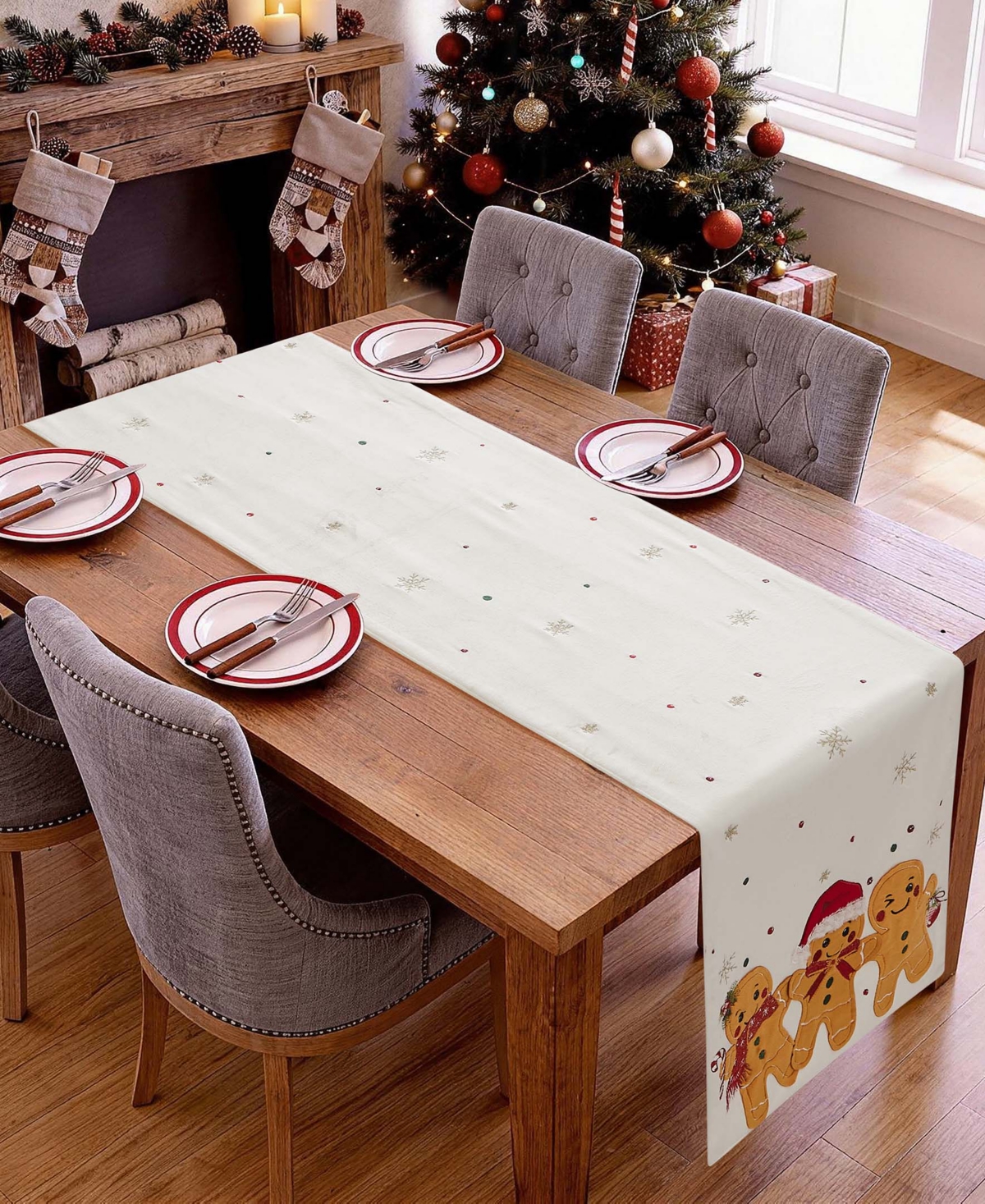 Avanti Ginger Trio Table Runner, 14" x 72"