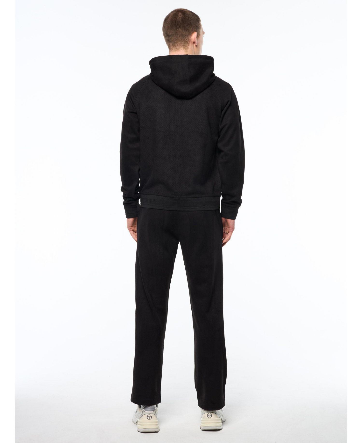Men's Camoscio Full-Zip Faux suede Hoodie
