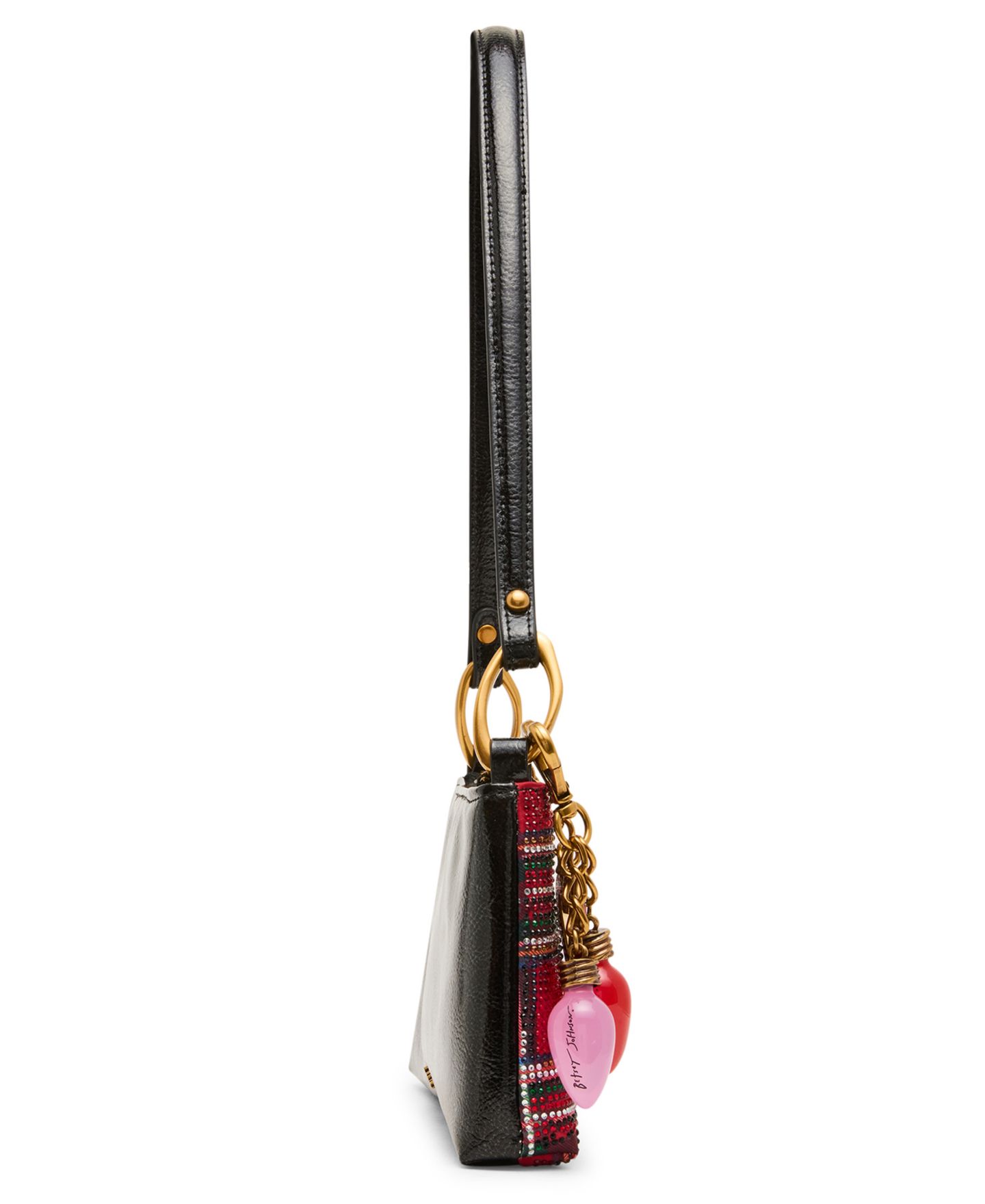 Женская сумка Betsey Johnson Tartan Rhinestone Medium Shoulder Handbag, цвет: Клетчатый — фото 5